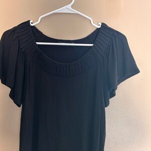 Y2K Apt 9 Black Flowy Sleeve Scoop Neck Blouse